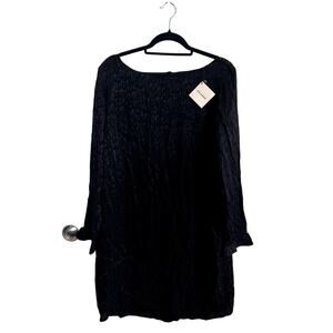 Lyn Devon | NWT "Lyn Mama" Long Sleeved Black Cheetah Maternity Dress Sz XL